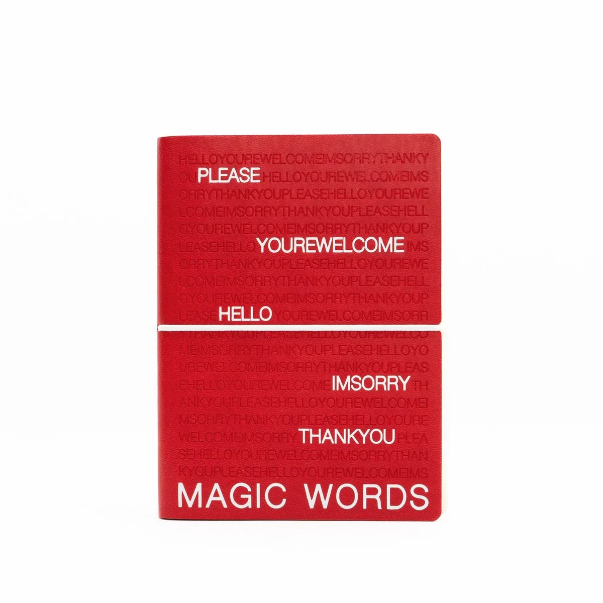 notitieboek MAGIC WORDS - 15x21cm - gelinieerd - 224blz. - vegan softcover - red by Ciak in Red – product photo