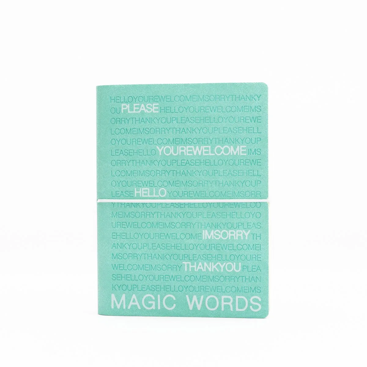 notitieboek MAGIC WORDS - 15x21cm - gelinieerd - 224blz. - vegan softcover de Ciak en Aquamarine – photo produit