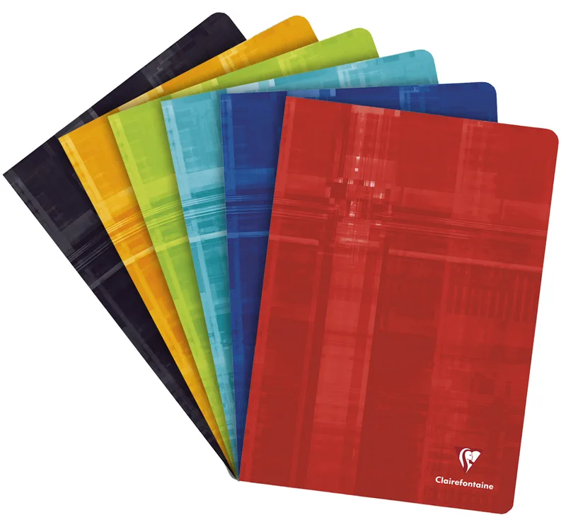 Cahier piqûre, A4, 80 pages, quadrillé 4x4 by Clairefontaine – product photo