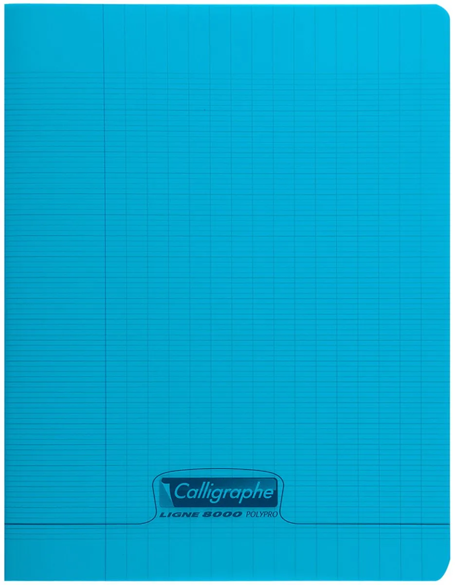 Calligrafie notitieboek 8000 POLYPRO, 170 x 220 mm de Clairefontaine en Sinaasappelkleur – photo produit