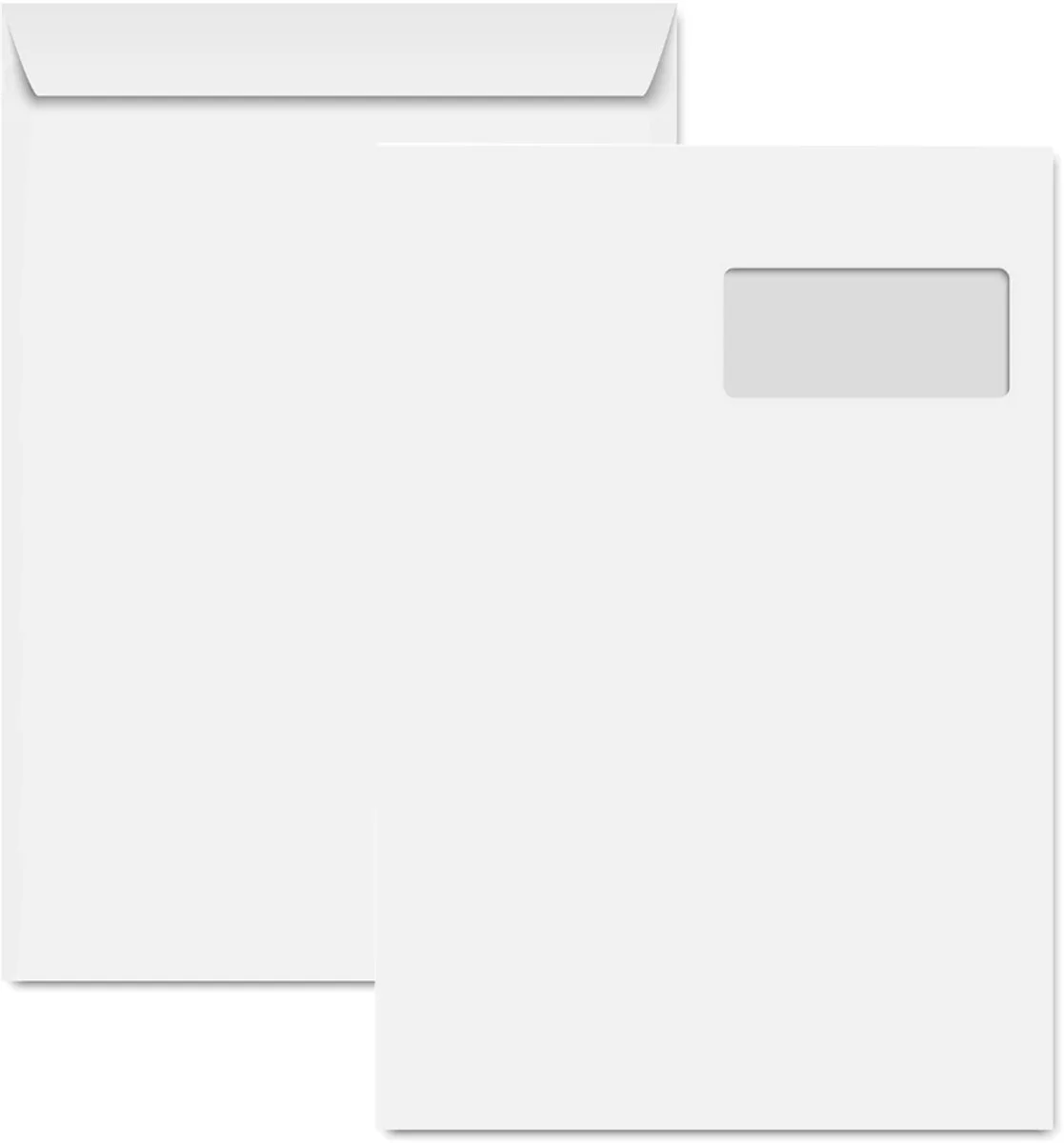 Clairalfa akte enveloppen met venster links C4 229x324mm 90g zelfklevend 250 stuks de Clairefontaine en Blanc – photo produit