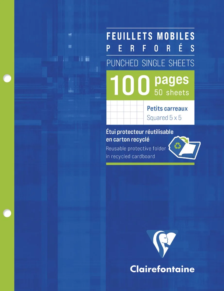 Clairefontaine 1351C schrijfblok & schrift 100 vel by Clairefontaine in Blue – product photo