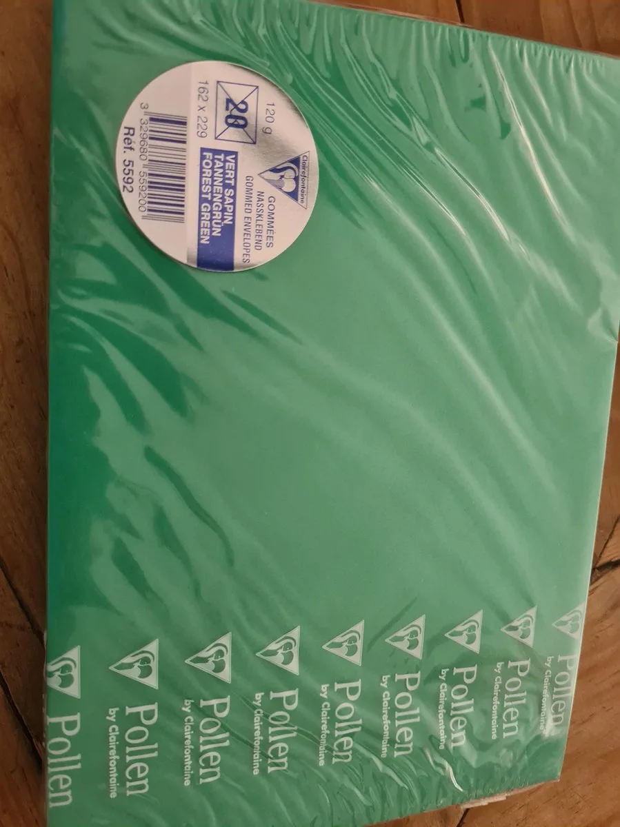 Clairefontaine 20 Enveloppen 162 x 229 de Clairefontaine en Vert – photo produit