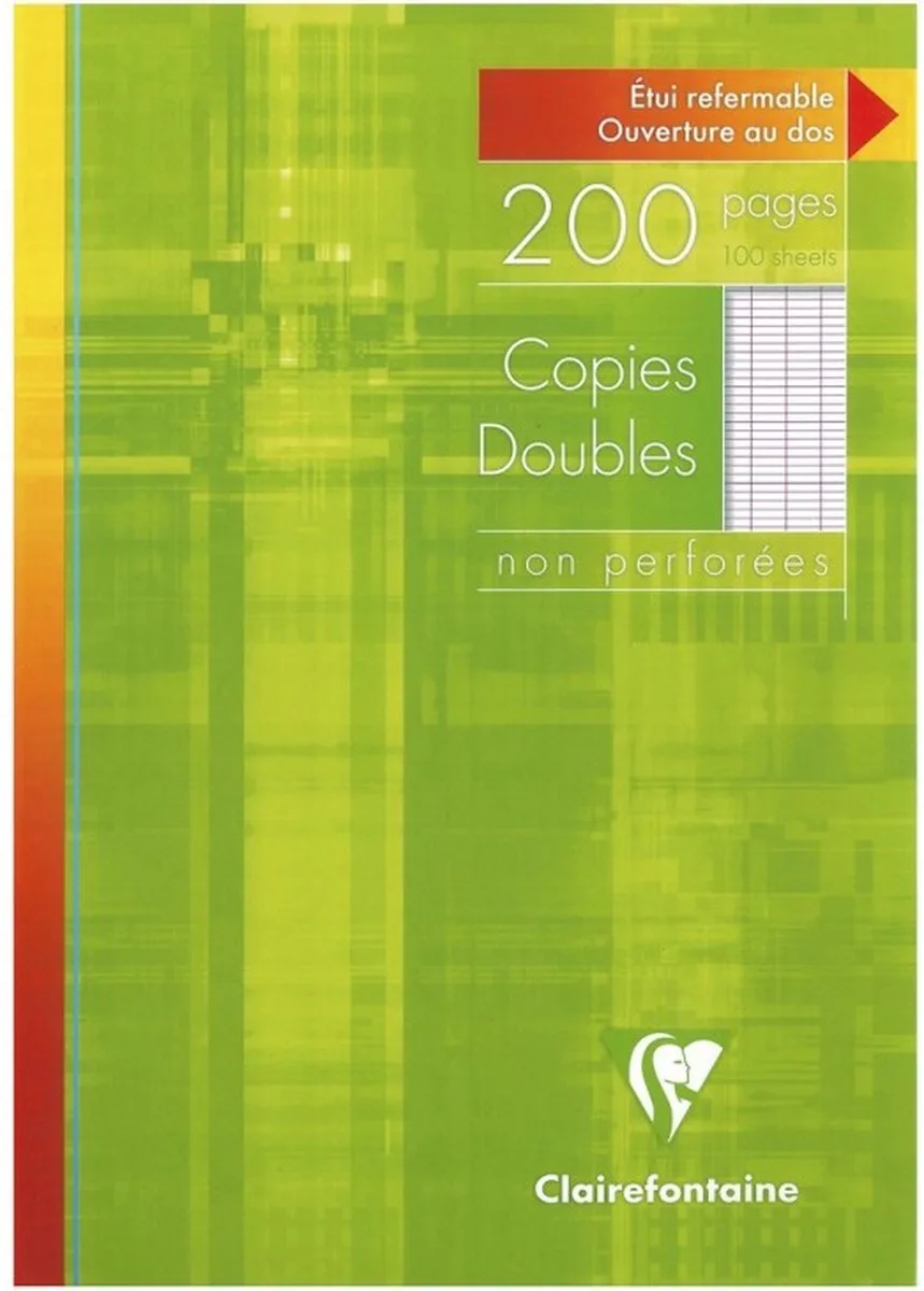 Clairefontaine 5721C schrijfblok & schrift A4 100 vel van Clairefontaine in Groen – productfoto