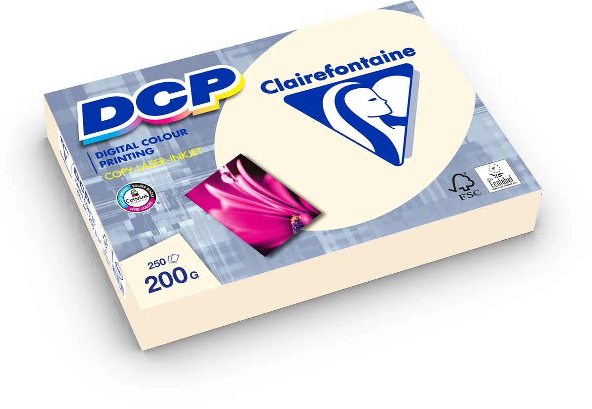 DCP papier - 200 grams - A3 - 250 vel de Clairefontaine en Ivoire – photo produit