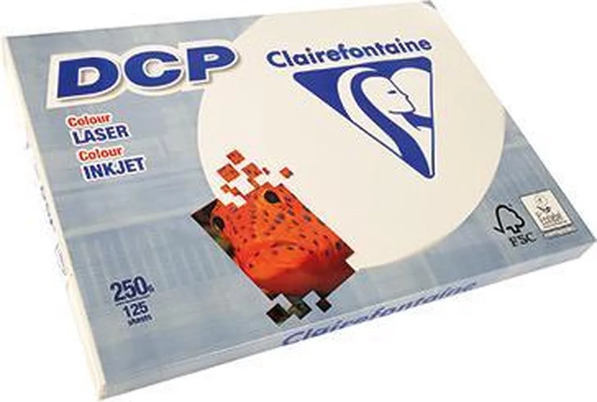 DCP Printpapier - A3 - 250 g - Wit - 125 vel de Clairefontaine en Ivoire – photo produit