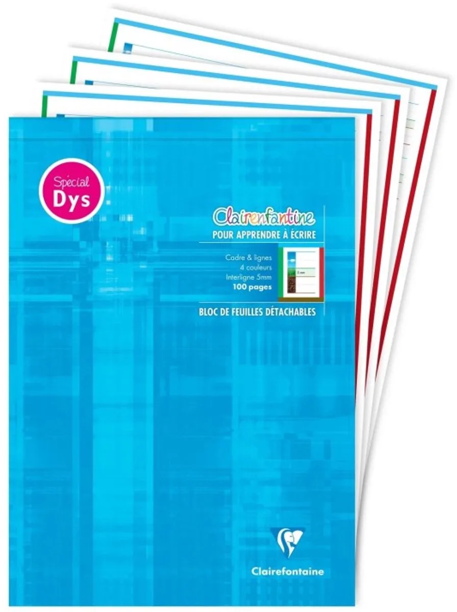 Dyslexie schrijfblok A4, 100 pagina's van Clairefontaine – productfoto