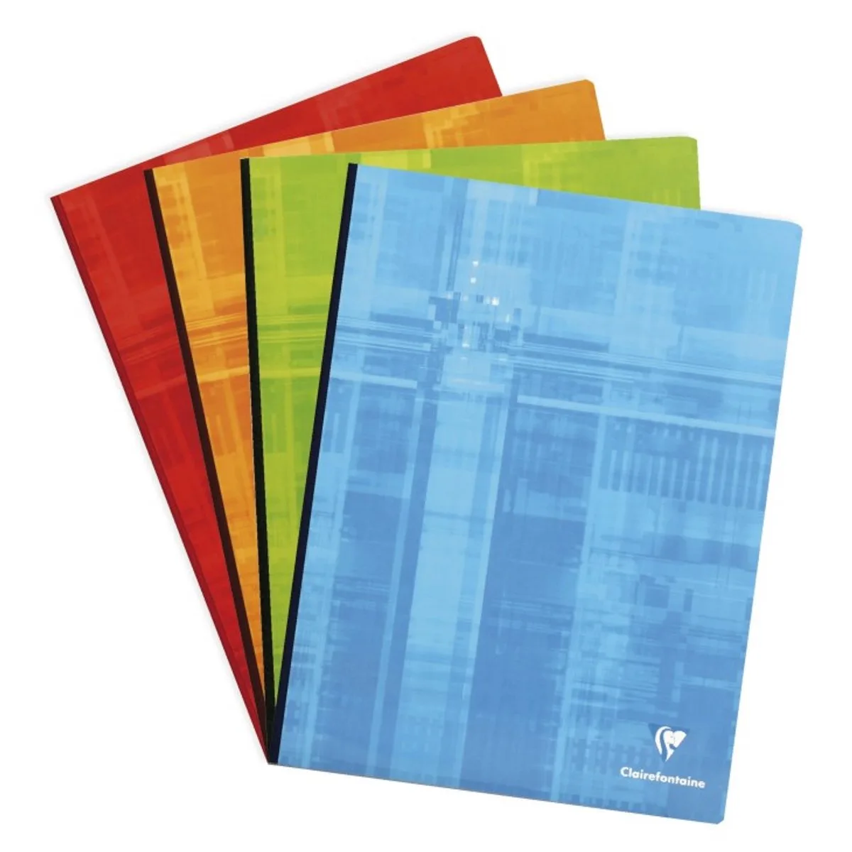 Gebonden Clairefontaine notitieboek, 240 x 320 mm, 192 pagina's, geruit 5x5 de Clairefontaine en Multicolore – photo produit