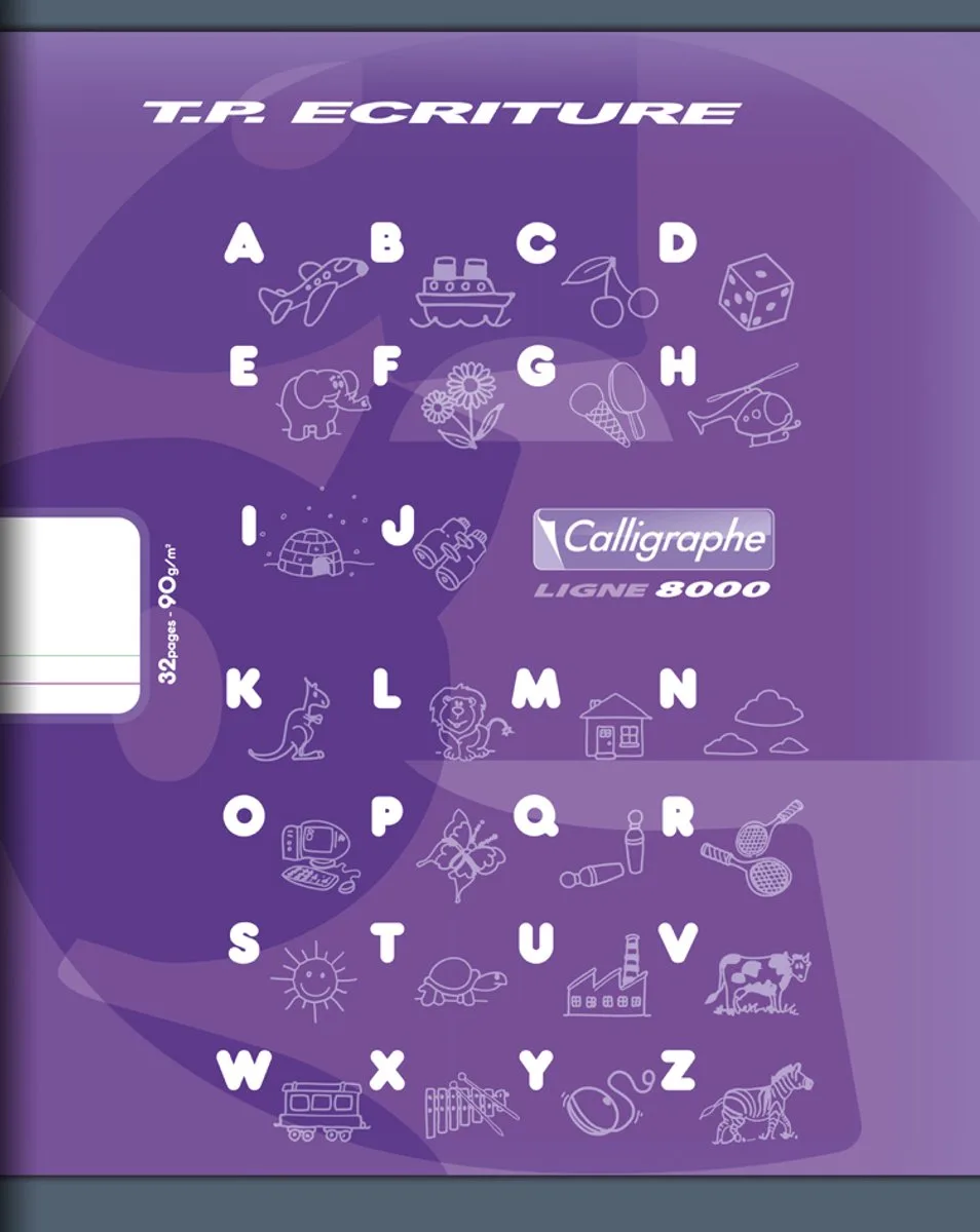 Kalligrafie schrift gelinieerd TP 4 mm IV van Clairefontaine – productfoto