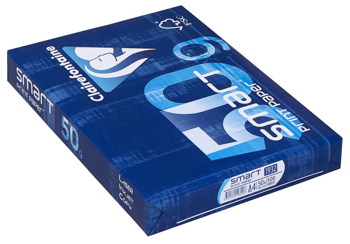 Kopierpapier DIN A4 50 g/m² von Clairefontaine – Produktfoto