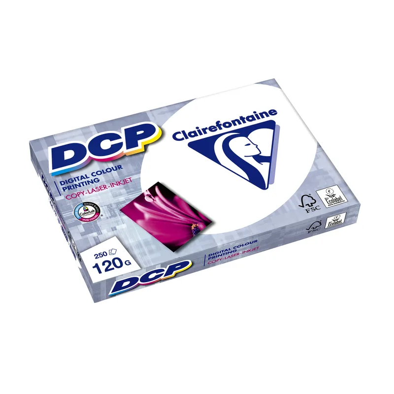 Laserpapier clairefontaine dcp a4 120gr wit | 5 stuks von Clairefontaine – Produktfoto