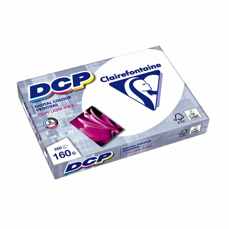 Laserpapier clairefontaine dcp a4 160gr wit | 4 stuks von Clairefontaine – Produktfoto