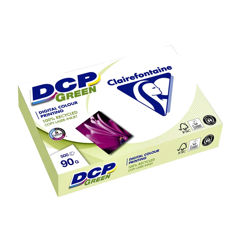 Laserpapier clairefontaine dcp green a4 90gr wit | 5 stuks von Clairefontaine – Produktfoto