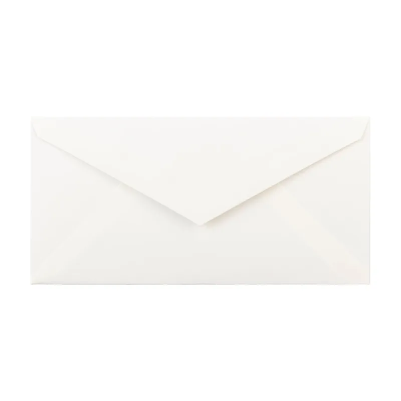 Lot de 25 enveloppes gommées Vergé de France, 100 g, 110 x 220 mm - Blanc de Clairefontaine – photo produit