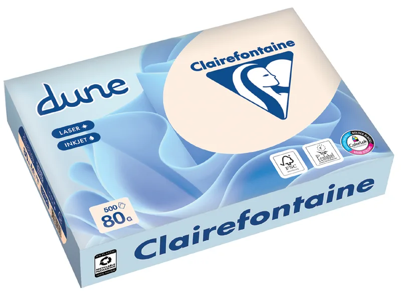 Multifunktionspapier dune, DIN A4, 90 g/qm de Clairefontaine – photo produit