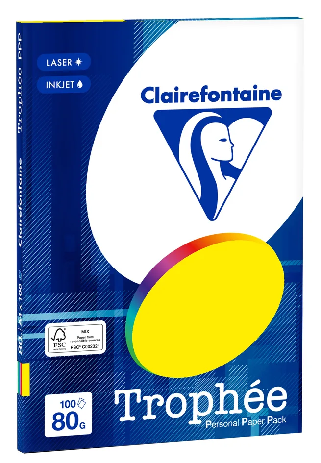 Multifunktionspapier Trophée, A4, Intensiv fra Clairefontaine – produktbillede