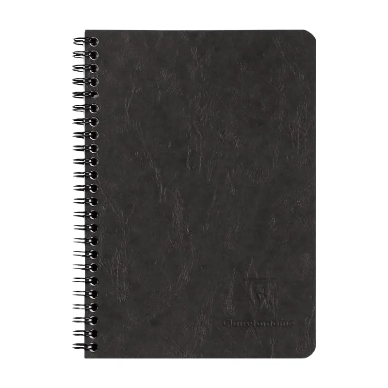 Nomaddict (Age Bag) carnet reliure intégrale à poches 14,8x21cm 120p détach. ligné noir von Clairefontaine – Produktfoto