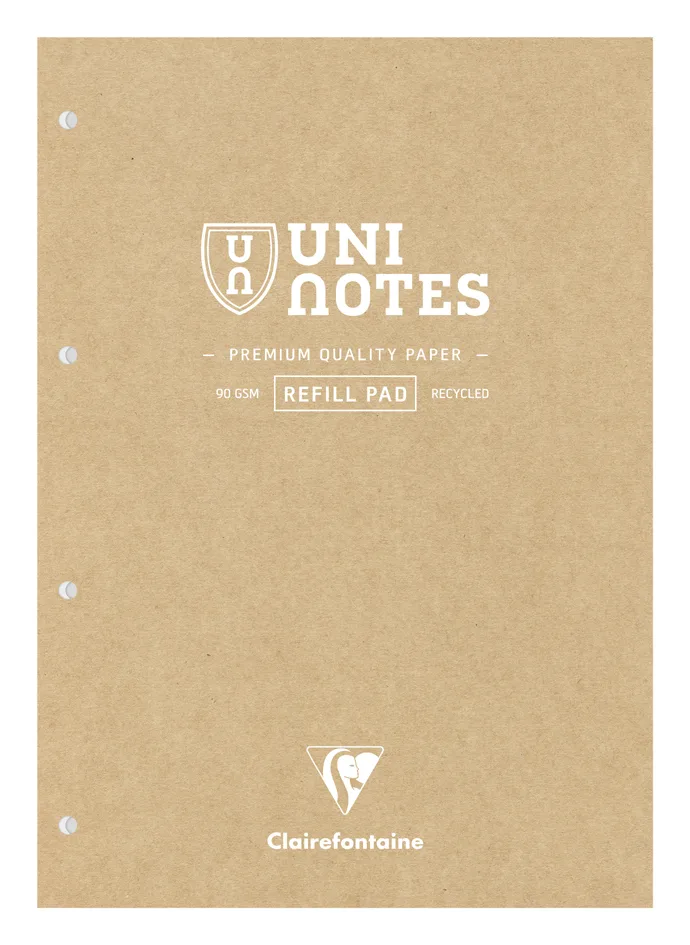 Notizblock UNI NOTES, DIN A4, kariert von Clairefontaine – Produktfoto