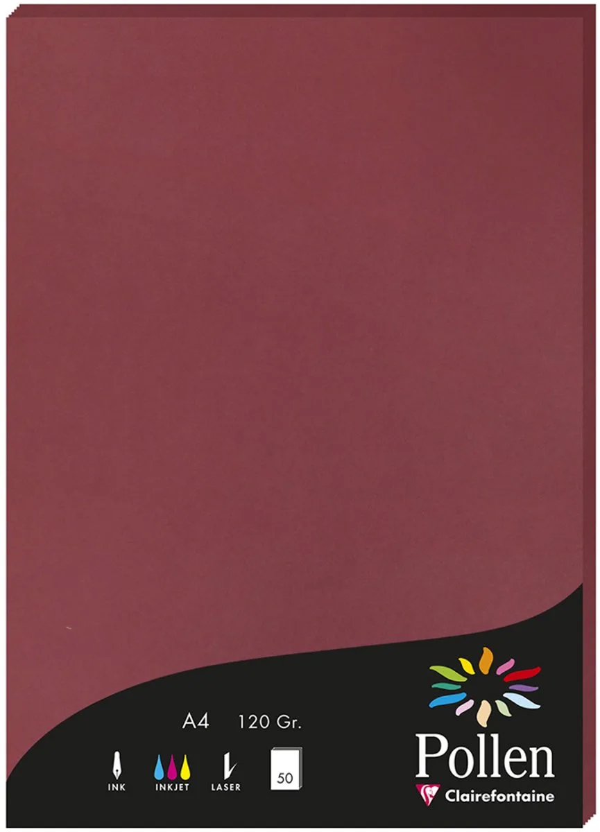 Pollen kopieerpapier A4 120g/m² - 50 vel de Clairefontaine en Naturel wit – photo produit