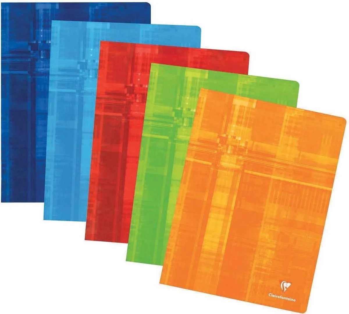 schrift ft 24 x 32 cm, 120 bladzijden, geruit 5 mm, geniet, geassorteerde kleuren van Clairefontaine in Assorted colours – productfoto