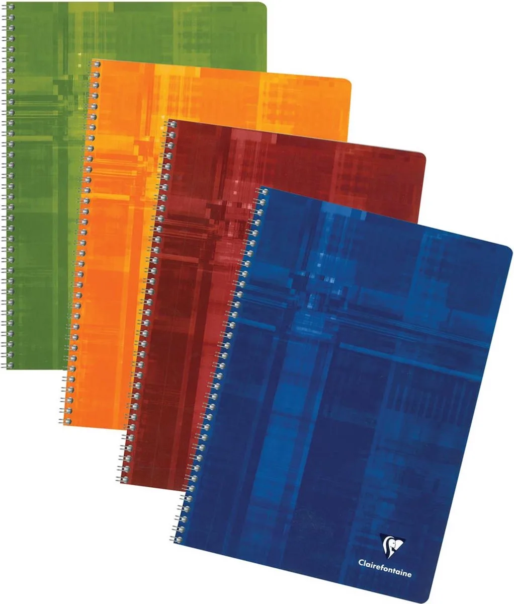 schrift ft A4, 100 bladzijden, geruit 5 mm, met kantlijn 10 stuks de Clairefontaine en Karton – photo produit