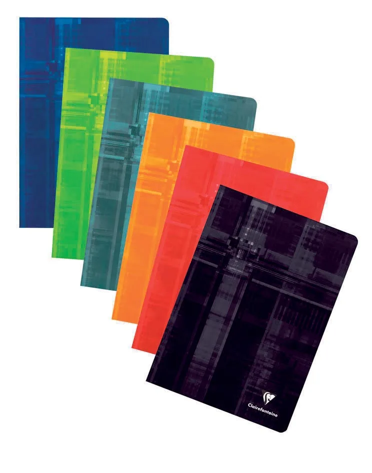 schrift ft A4, 120 bladzijden, geruit 5mm, geniet, geassorteerde kleuren von Clairefontaine – Produktfoto