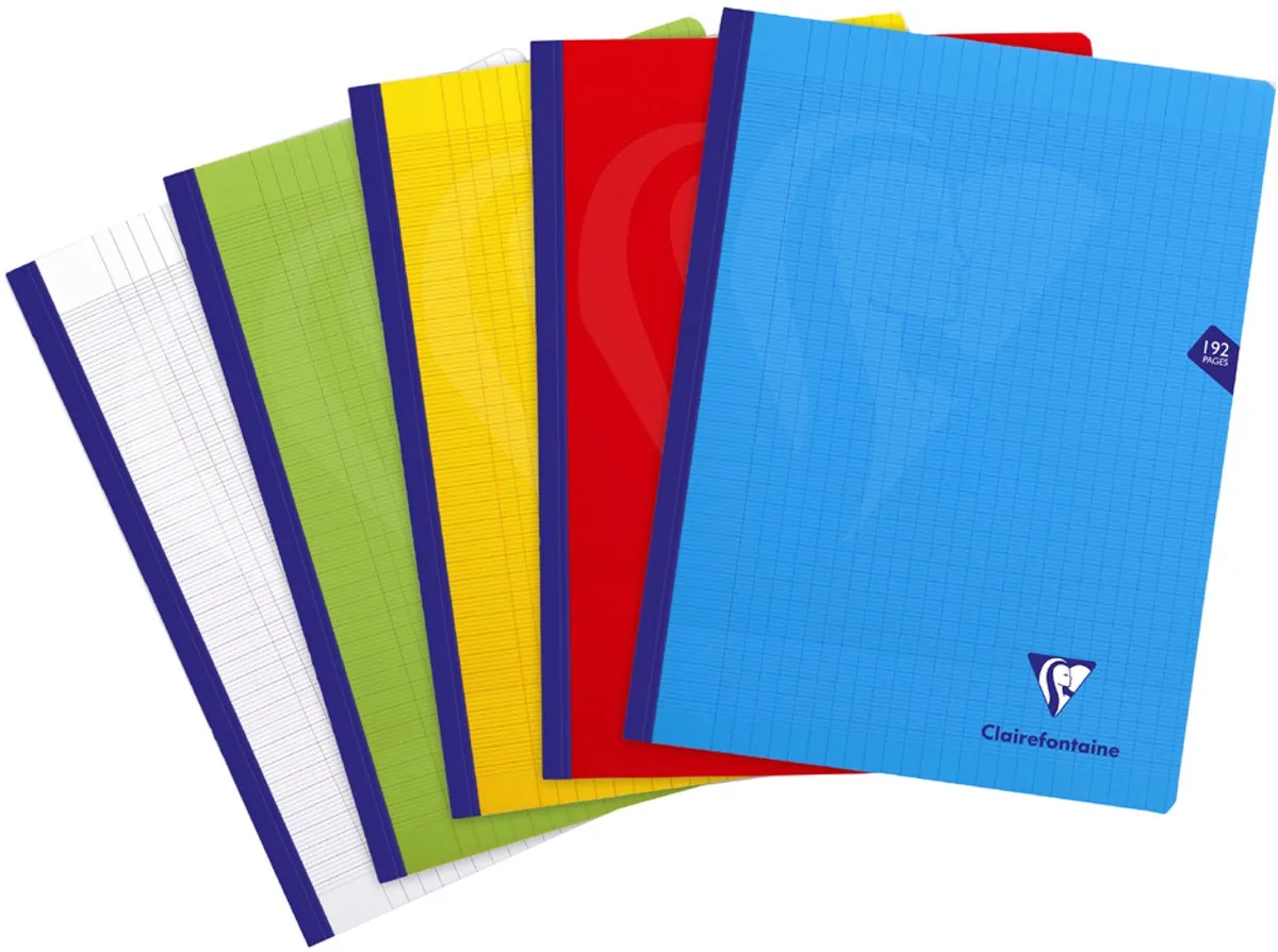 schrift met geïntegreerde omslag, 240 x 320 mm van Clairefontaine in Rood – productfoto