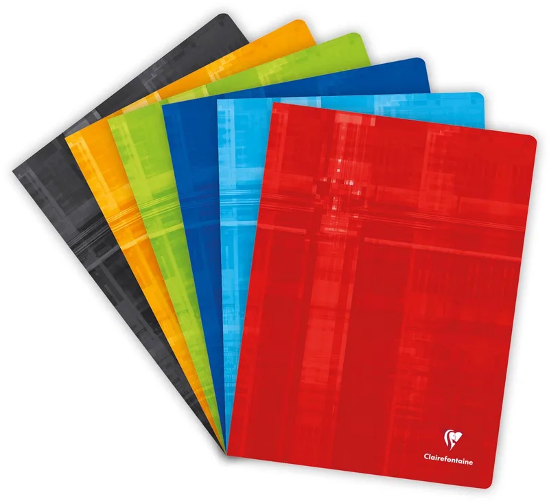 schrift Metric voor ft A4+, 192 bladzijden, seyès, geassorteerde kleuren by Clairefontaine – product photo