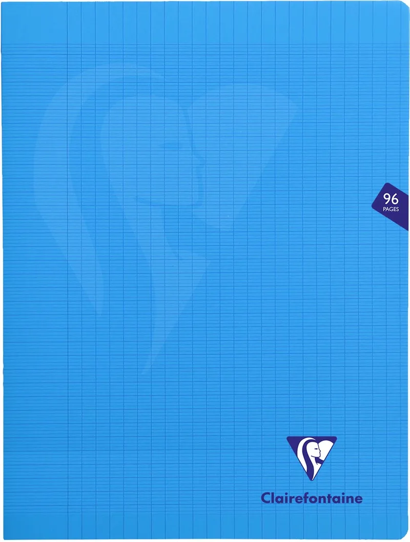 schrift Mimesys voor ft A4+, 96 bladzijden, kaft in PP, seyès, blauw by Clairefontaine – product photo