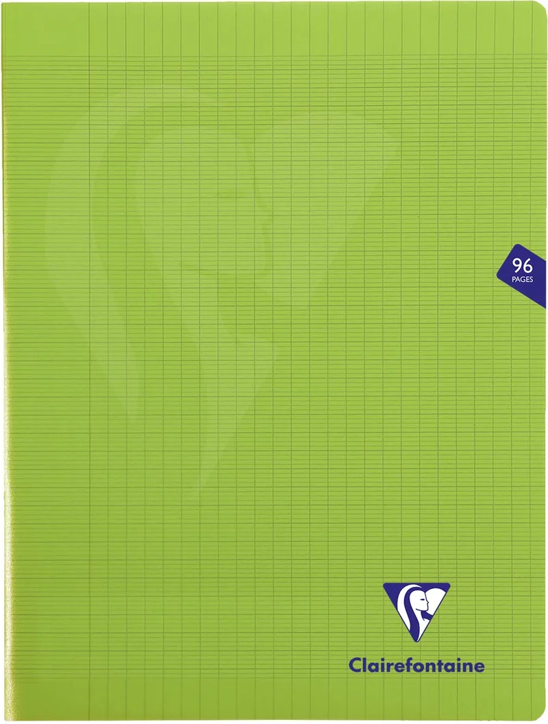 schrift Mimesys voor ft A4+, 96 bladzijden, kaft in PP, seyès, groen by Clairefontaine – product photo