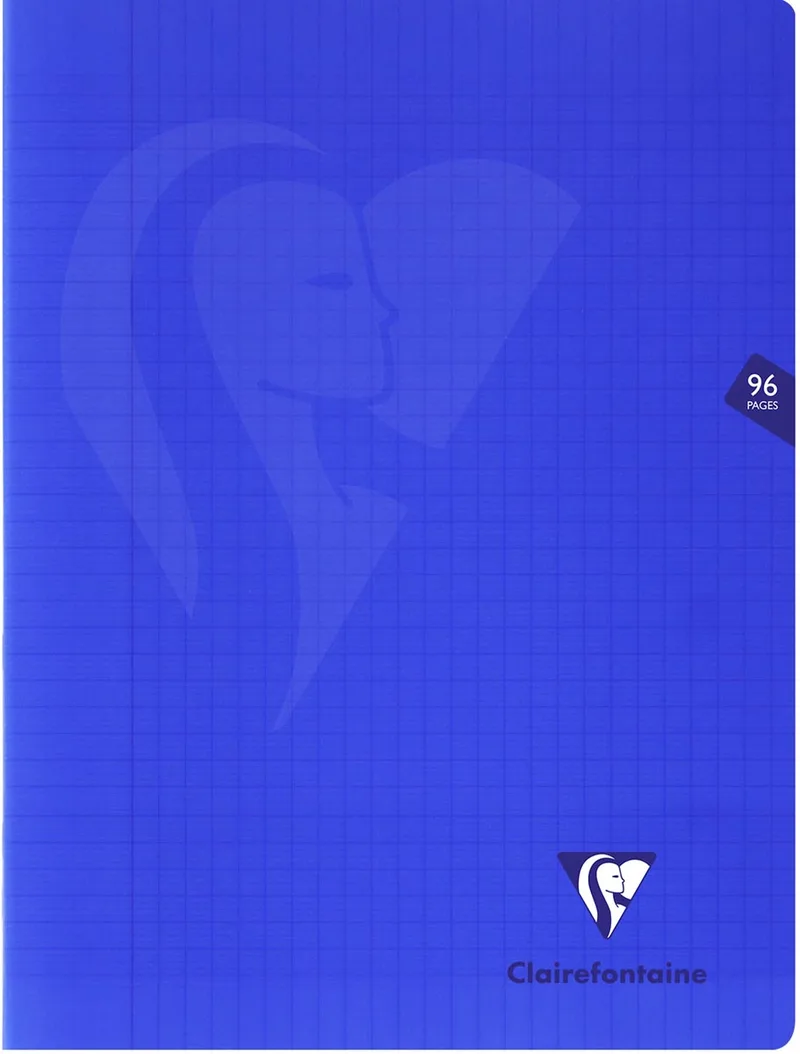 schrift Mimesys voor ft A4+, 96 bladzijden, kaft in PP, seyès, marineblauw by Clairefontaine – product photo