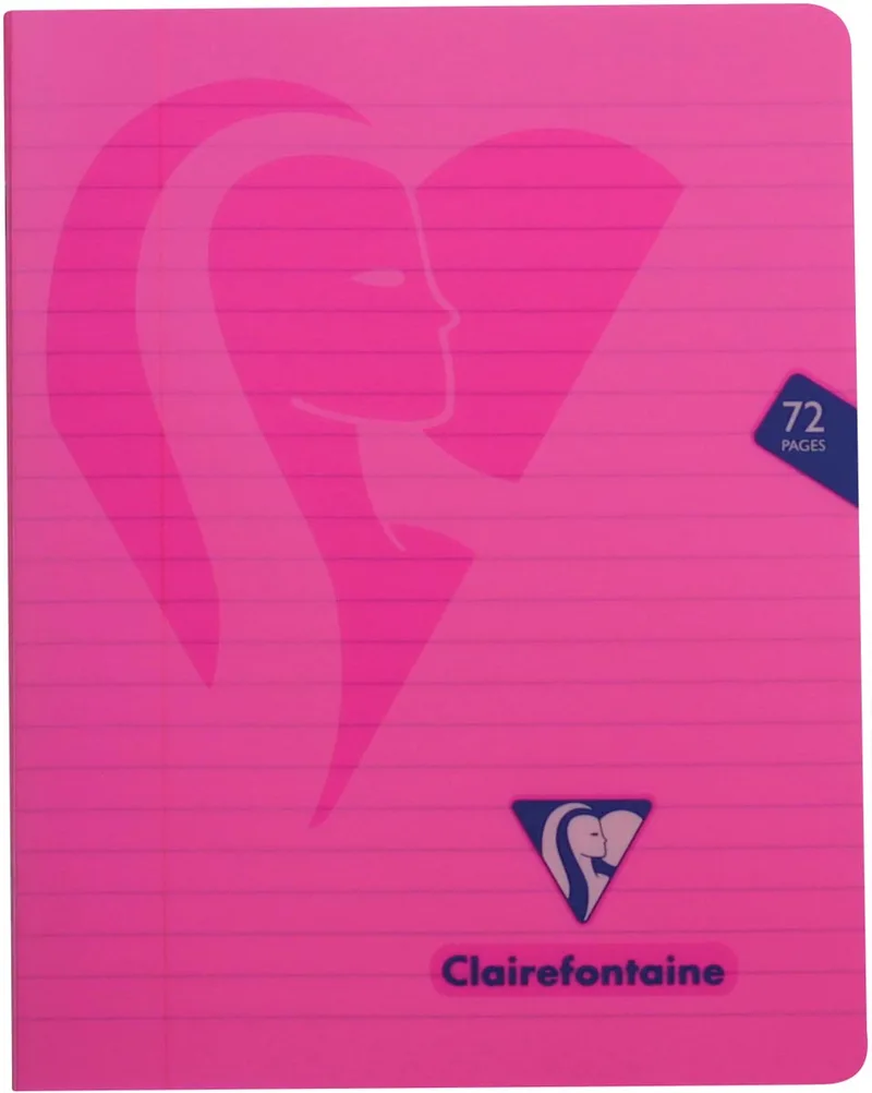 schrift mimesys voor ft A5, 72 bladzijden, kaft in PP, gelijnd, geassorteerde kleuren by Clairefontaine – product photo