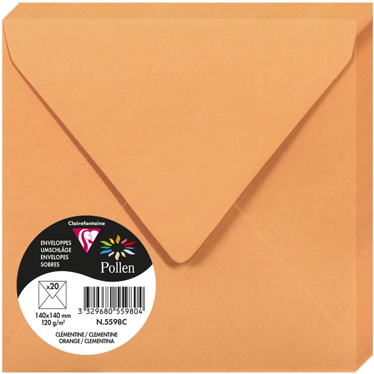 Stuifmeel van Clairefontaine enveloppe 140 mm, gemzen de Clairefontaine – photo produit