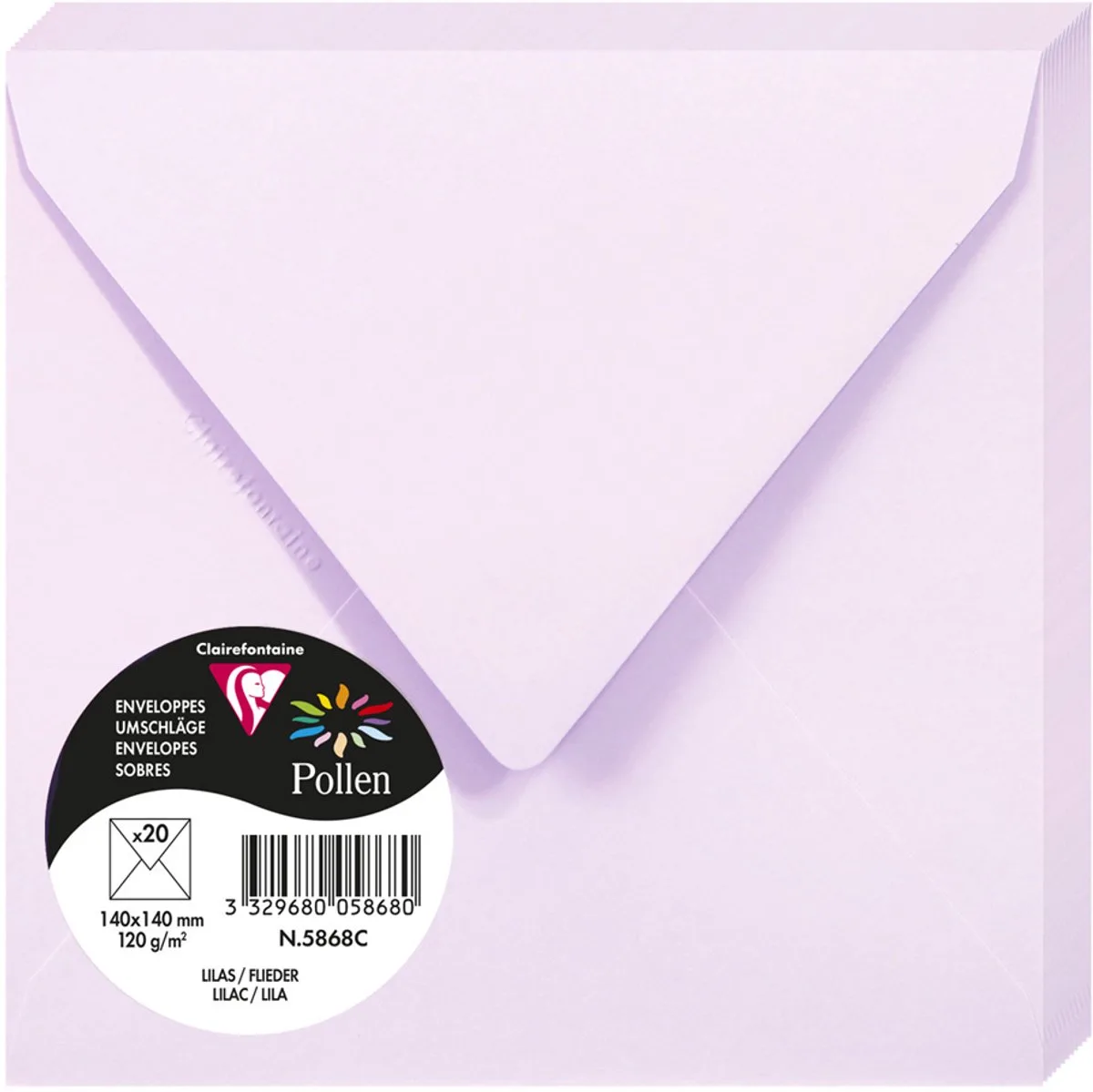 Stuifmeel van Clairefontaine enveloppe 140 mm, koala van Clairefontaine in Grijs – productfoto
