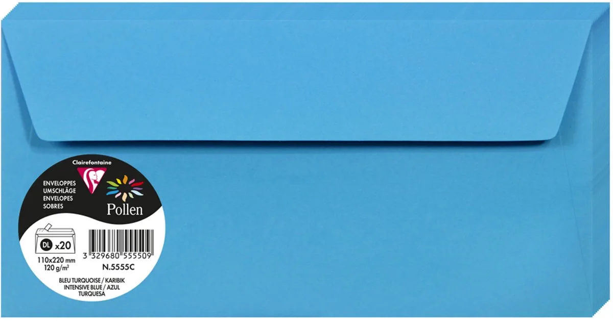 Stuifmeel van Clairefontaine enveloppe DL, parelmoer. van Clairefontaine – productfoto