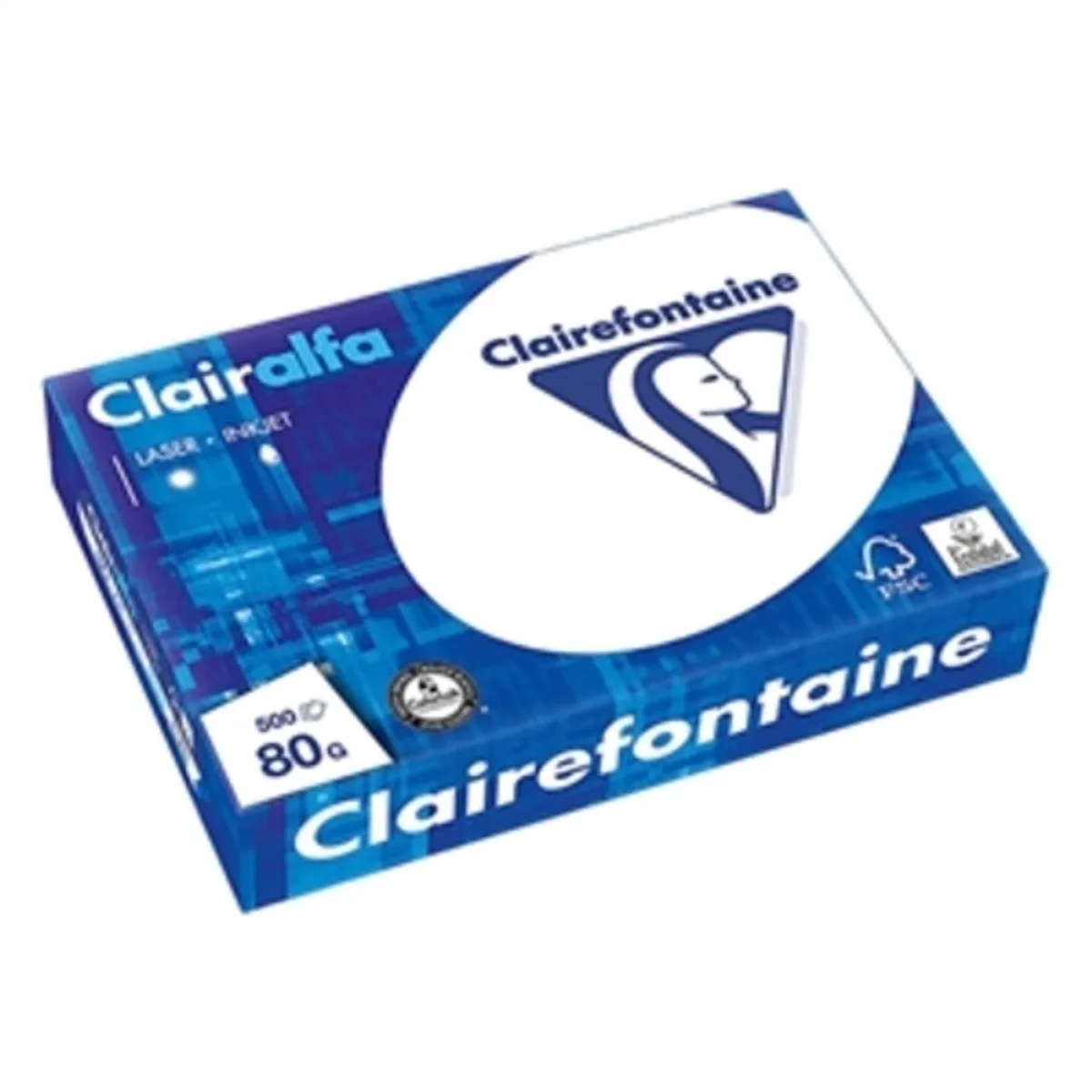 Trophée Clairalfa papier | A4 80gr | 500 vel | print- en kopieerpapier | Geschikt voor laser & inkjet printers by Clairefontaine in White – product photo