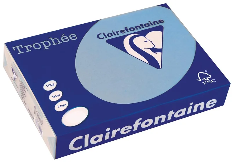 Trophée Intens, gekleurd papier, A3, 80 g, 500 vel, koningsblauw by Clairefontaine – product photo