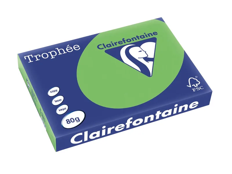 Trophée Intens, gekleurd papier, A3, 80 g, 500 vel, muntgroen by Clairefontaine – product photo