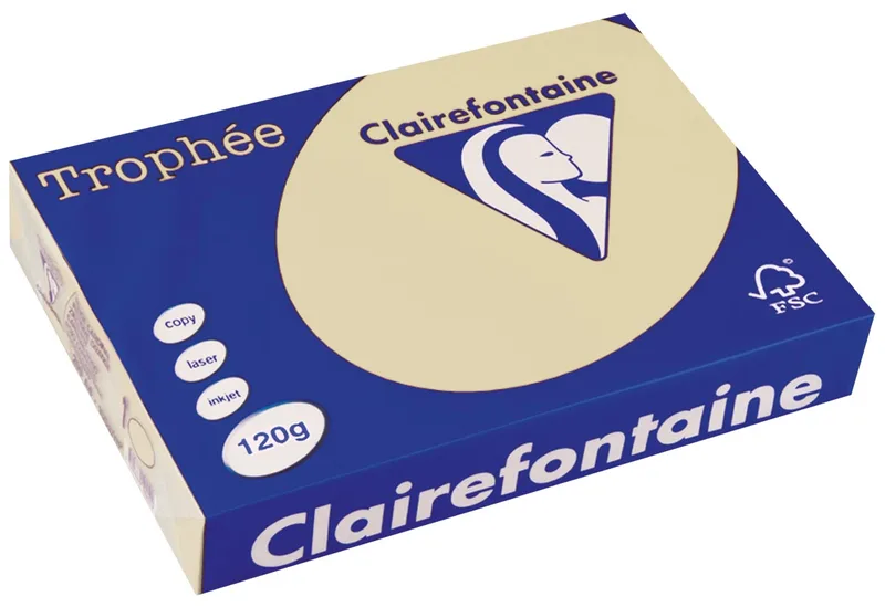 Trophée Pastel, gekleurd papier, A4, 120 g, 250 vel, gems by Clairefontaine – product photo