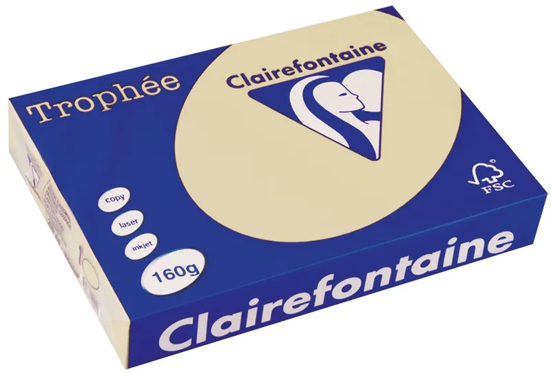 Trophée Pastel, gekleurd papier, A4, 160 g, 250 vel, gems by Clairefontaine – product photo