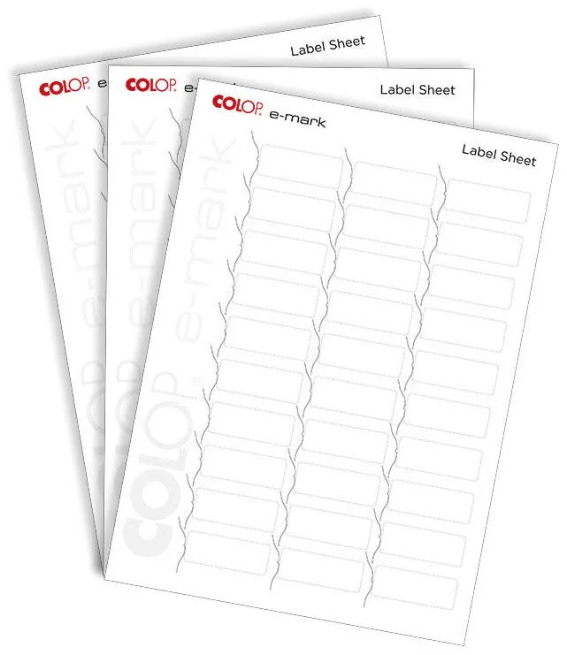 Etiketten für Digitalstempel weiß by Colop – product photo