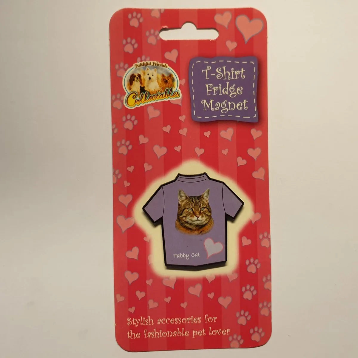 Magneet in t-shirt vorm cyperse kat de Colop en Violet – photo produit