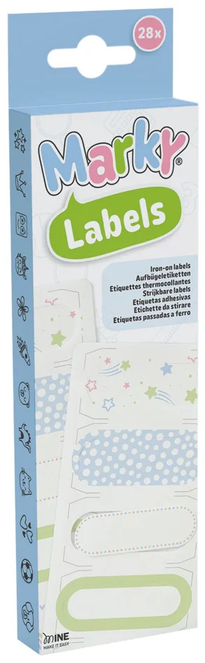 MARKY iron-on Labels retail by Colop – product photo