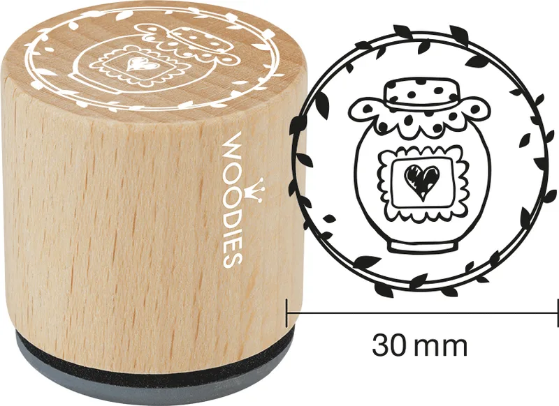 Motiv-Stempel Woodies Handmade , Marmeladenglas van Colop – productfoto