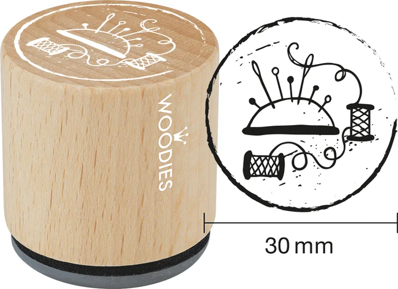 Motiv-Stempel Woodies Handmade , Nähutensilien fra Colop – produktbillede