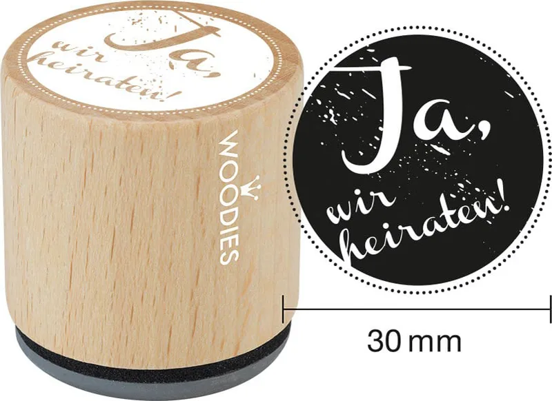 Motiv-Stempel Woodies , Ja, wir heiraten by Colop – product photo