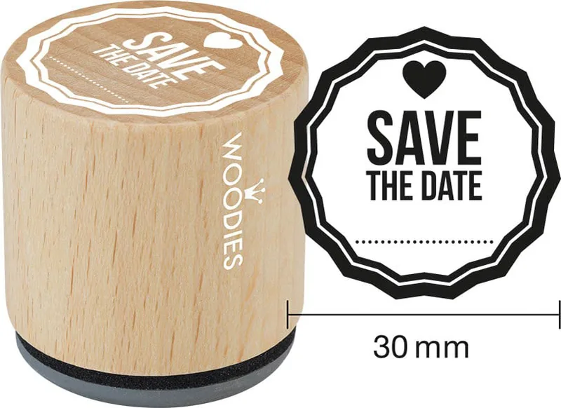 Motiv-Stempel Woodies , Save the date van Colop – productfoto