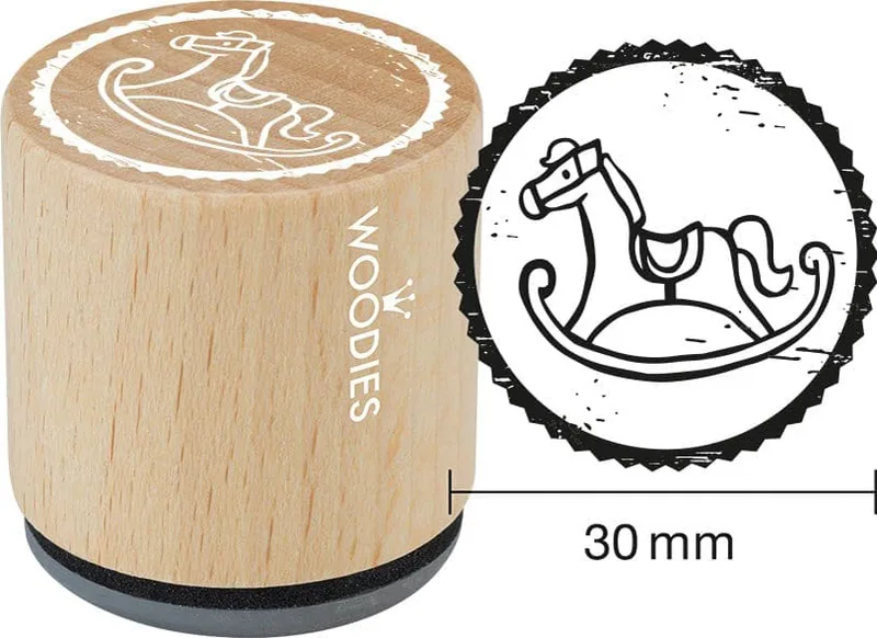 Motiv-Stempel Woodies , Schaukelpferd van Colop – productfoto