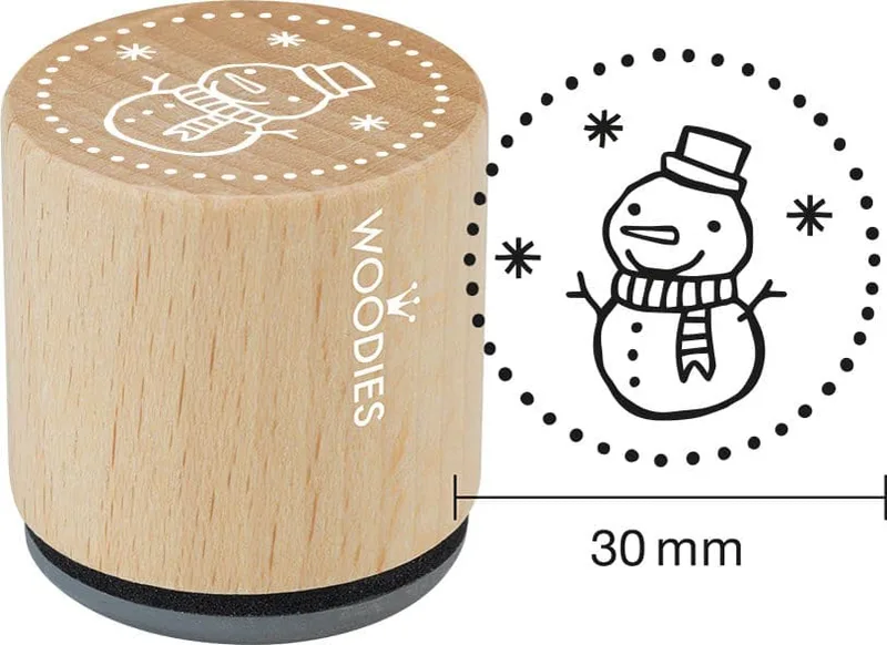 Motiv-Stempel Woodies , Schneemann fra Colop – produktbillede