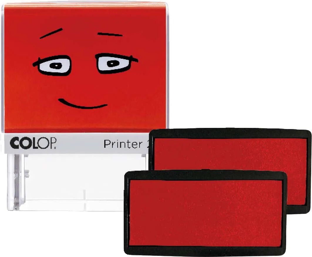 Stempelkissen Nio School, brave red von Colop – Produktfoto